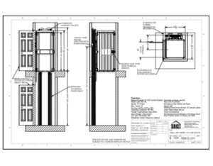 TYP-EZ6CL-LH – Hoistway Left Entry Left Gate slide - Compact