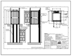 TYP-EZ6-90R – Hoistway 90 degree Entry Right