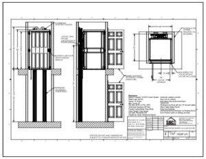 TYP-EZ6F-LH – Hoistway Front Entry Left Gate slide